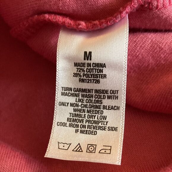 Aeropostale - Velour Long Sleeve Pink - slight crop sz M - Picture 8 of 8